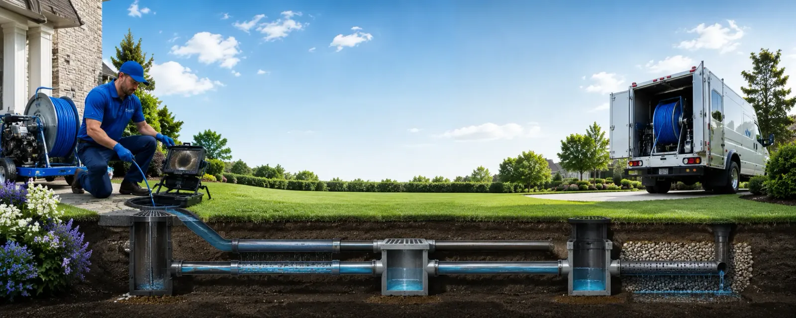 Outdoor drain cleaning information for Four States, WV